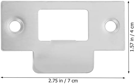 4-Piece Stainless Steel Door Strike Plate Set for Secure Entry Front Door More