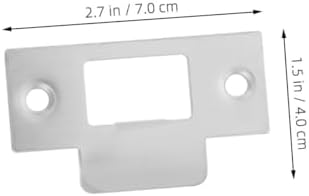 6-Piece Stainless Steel Door Strike Plate Set