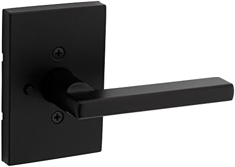 Kwikset Halifax Privacy Door Lever with Lock Matte Black