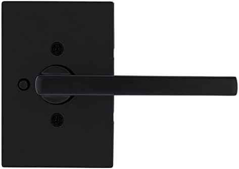 Kwikset Halifax Privacy Door Lever with Lock Matte Black