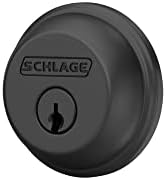 Schlage B60 N 622 Deadbolt Keyed 1 Side Highest Residential Security Matte Black