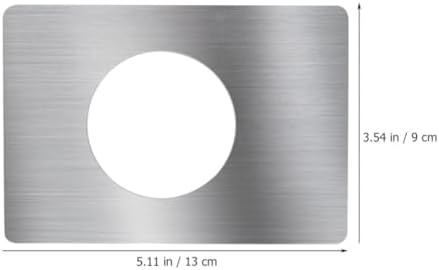 Uonlytech 4PCS Door Lock Repair Board Stainless Steel Door Plate Covers Deadbolt Cover Kick Plate for Home Improvement