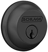 Schlage B60 N 622 Deadbolt Keyed 1 Side Highest Residential Security Matte Black
