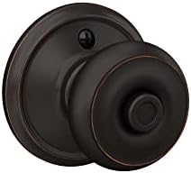 Schlage F40 Door Knob with Privacy Aged Bronze