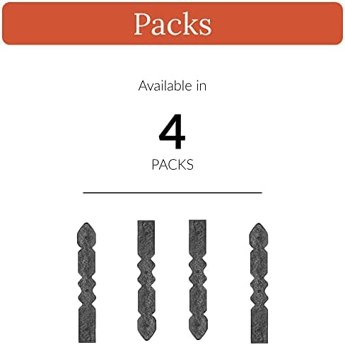 4Pack 16 Inch Black Faux Strap Hinges