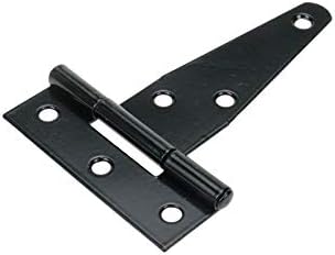 Mcredy Hinge 3- Black T-Strap Hinge for Shed Gates