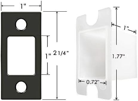 Durable stainless steel door lock parts set with dust control