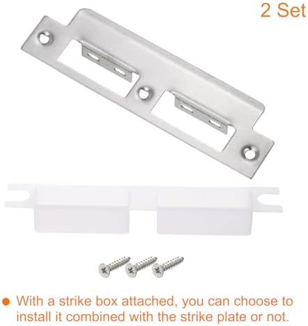 U bleach 201 Stainless Steel Door Strike Plate 2 Pieces