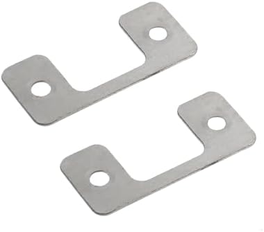 10 Pcs Adjustable Door Strike Plate Silver Metal Striker for Exterior Doors