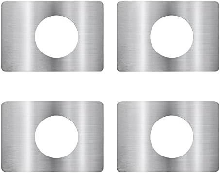 4-Piece Thick Door Knob Plate Set