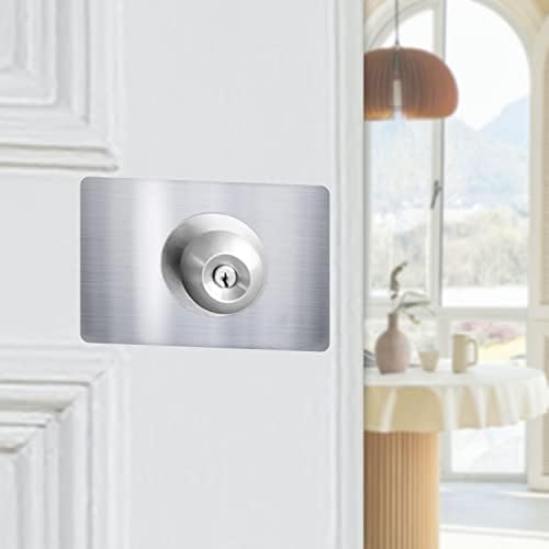 Exceptional Door Lock Reinforcement Plate Silver 2 Pack