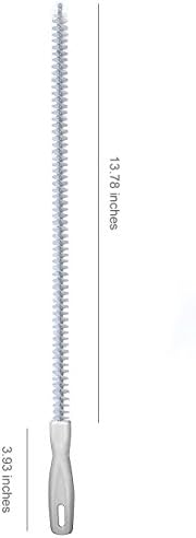 Alink Sink Drain Overflow Cleaning Brush for Hair and Gunk Removal