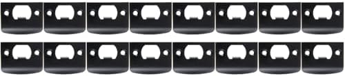Stainless Steel Black Door Reinforcement Kit with 16 Deadbolt Strike Plates