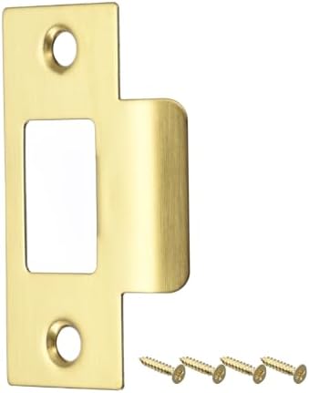 Ends at XXX 70mm x403mm Stainless Steel Door Strike Plate for Jamb Lock Replacement 304 Heavy Duty Door Plate