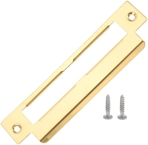Gadpiparty Stainless Steel Deadbolt Strike Plate for Enhanced Security 1