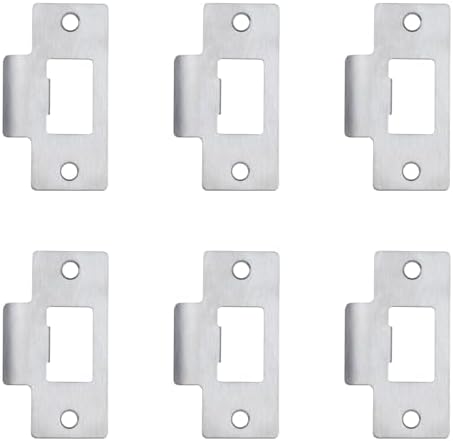 FUCIHOMA 6PCS Universal Door Strike Plate with Screws