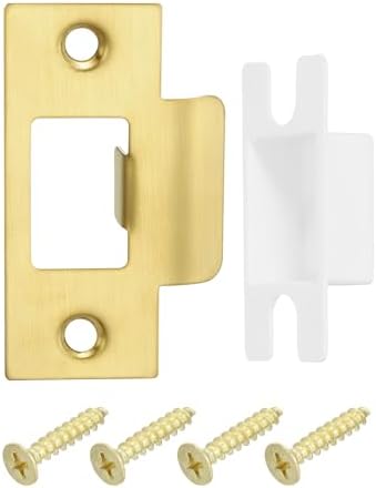 Uxcell 2 Door Strike Plates 70mm x 403mm Stainless Steel