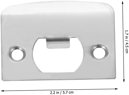 Sturdy Stainless Steel Door Strike Plate Kit with 12 Pieces for Home Garages