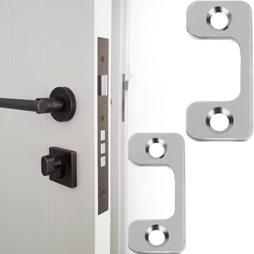 4 Pcs 1 x 2-14 Door Strike Plate with Screws