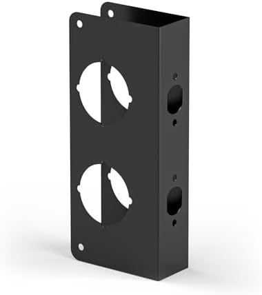 Naubea Door Reinforcement Plate Matte Black - Durable and Secure for Your Home