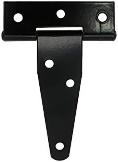 Mcredy Hinge 3- Black T-Strap Hinge for Shed Gates