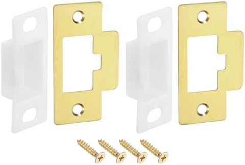 UXCell 2 Set Stainless Steel Door Strike Plate