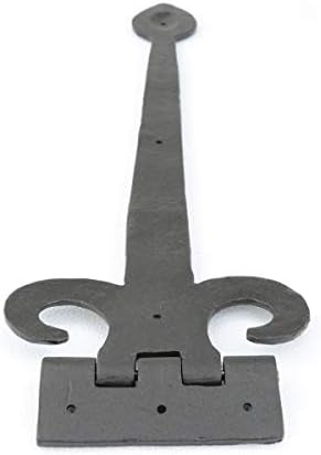 Key Features premium Rust-Proof Fleur De Lis Door Hinges - Rustic Aesthetic - Durable Timeless Design - 18-inch Pack
