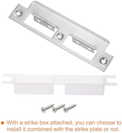 Uxiell 201 Stainless Steel Door Strike Plate - 155mm Replacement