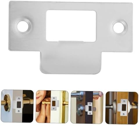 6-Piece Stainless Steel Door Strike Plate Set