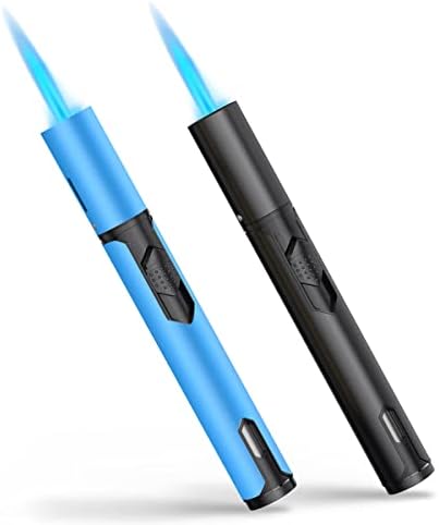TopKay Adjustable Windproof Jet Flame Torches for Camping Outdoor Use 2-Pack