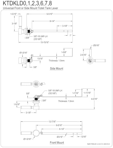Sturdy Brass Flush Lever