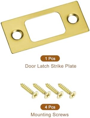 Durable 201 Stainless Steel Door Strike Plate Replacement for Broken Latches Perfect for Entrances DOOR framed JAMBS