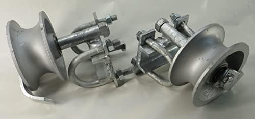 Sourdough Gate Hardware - Rear Pipe Track Wheels for Chain Link Sliding Gates
