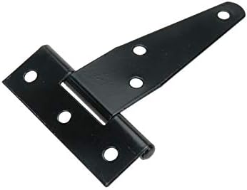 Mcredy Hinge 3- Black T-Strap Hinge for Shed Gates