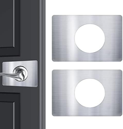 Exceptional Door Lock Reinforcement Plate Silver 2 Pack