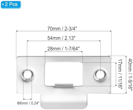 Sturdy Door Strike Plate for Interior and Exterior Doors