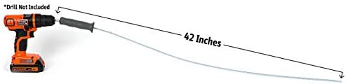 DrainShroom 42-inch Stainless Sink Snake for Bath Snake Drain Clog Remover