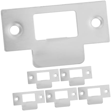 6-Piece Stainless Steel Door Strike Plate Set