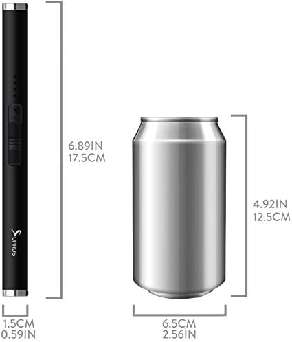 SUPRUS USB Type C Rechargeable Flameless Lighter with LED Battery Display