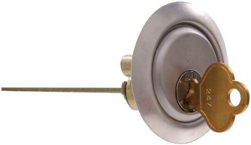 The Hillman 852138 Deadbolt Rim Lock Aluminum Finish