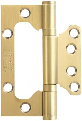 12-Piece Set of Ultra-Sturdy Stainless Steel Door Hinges for Smooth Motion Long-Lasting Durability