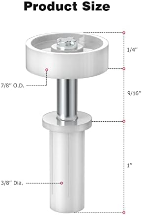 Mellbree Bifold Door Hardware Set 4-Pack with Top Guide Wheel Durable for Repairs
