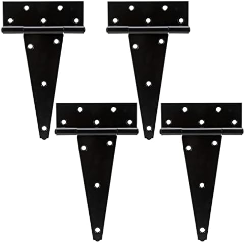 Rugged shed door hinges for wooden fences and more