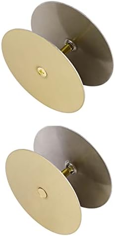2-Piece Door Hole Cover Plate Set for Home Security