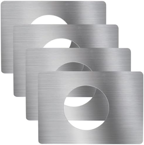 Uonlytech 4PCS Door Lock Repair Board Stainless Steel Door Plate Covers Deadbolt Cover Kick Plate for Home Improvement