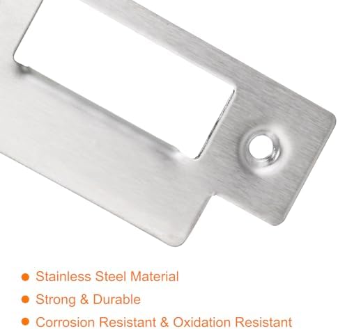 Uxiell 201 Stainless Steel Door Strike Plate - 155mm Replacement