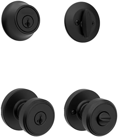 Sleek Secure Front Door Lock Set with SmartKey Protection