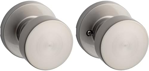 Kwikset Pismo Door Knob with Microban Easy Installation