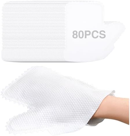 80PCS Microfiber Dusting Gloves for Home Cleaning