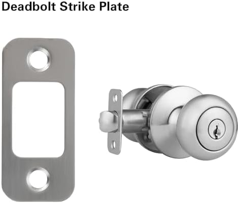 3-Piece Stainless Steel Door Strike Plate Spacer